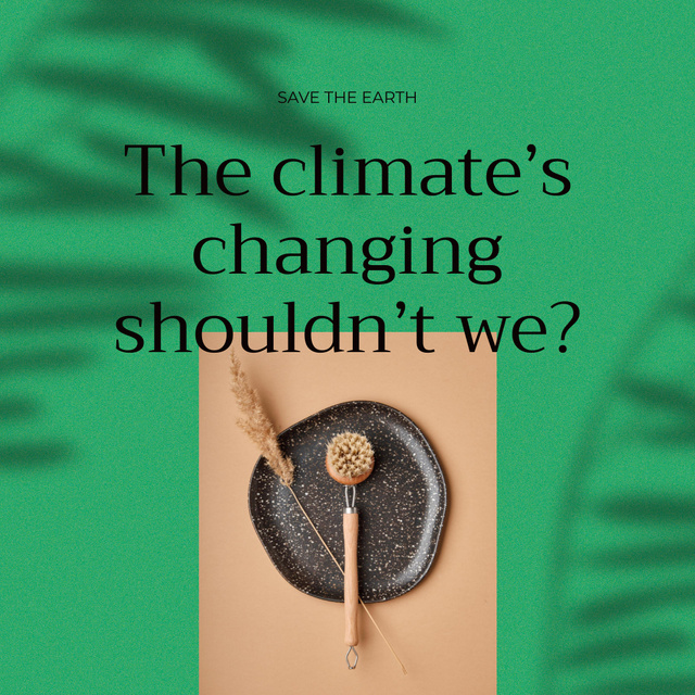 Plantilla de diseño de Climate Change Awareness Animated Post 