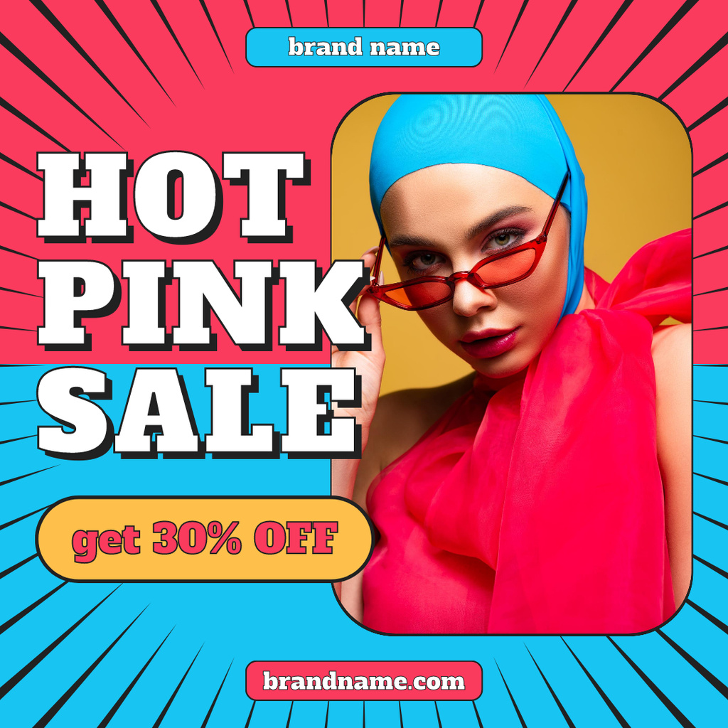 Hot Sale of Pink Collection Instagram AD Modelo de Design
