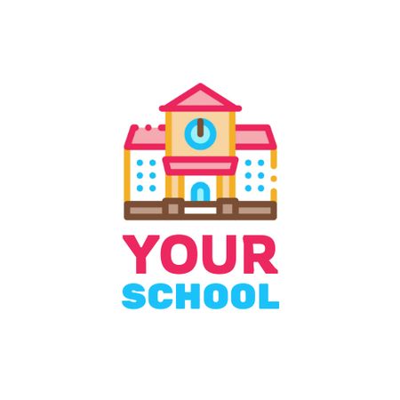 School Apply Announcement Animated Logo Πρότυπο σχεδίασης