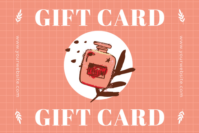 Plantilla de diseño de Perfume Gift Card Offer Gift Certificate 