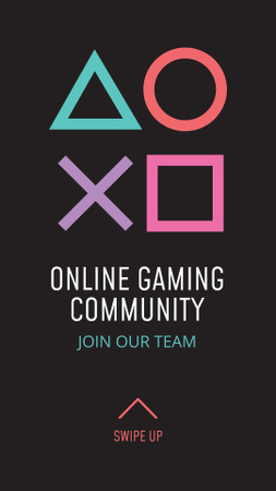 Platilla de diseño Online Gaming Community Ad Instagram Story