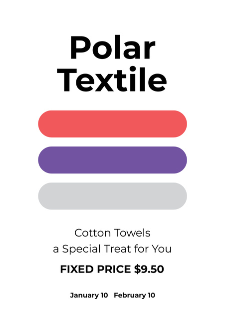 Polar textile shop Poster – шаблон для дизайну