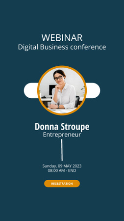 Webinar Digital Business Conference Instagram Story Design Template