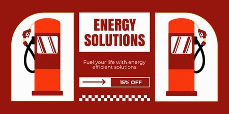 Energy Solutions Offer with Discount Twitter Design Template