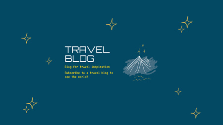 Travel Blog Promotion with Young Couple Youtube Design Template