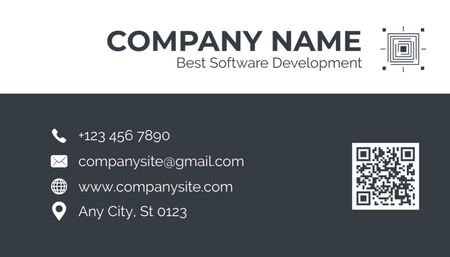 Plantilla de diseño de Los mejores servicios de ingeniería de software Business Card US 