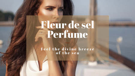 Designvorlage New perfume advertisement with Beautiful Young Woman für Youtube