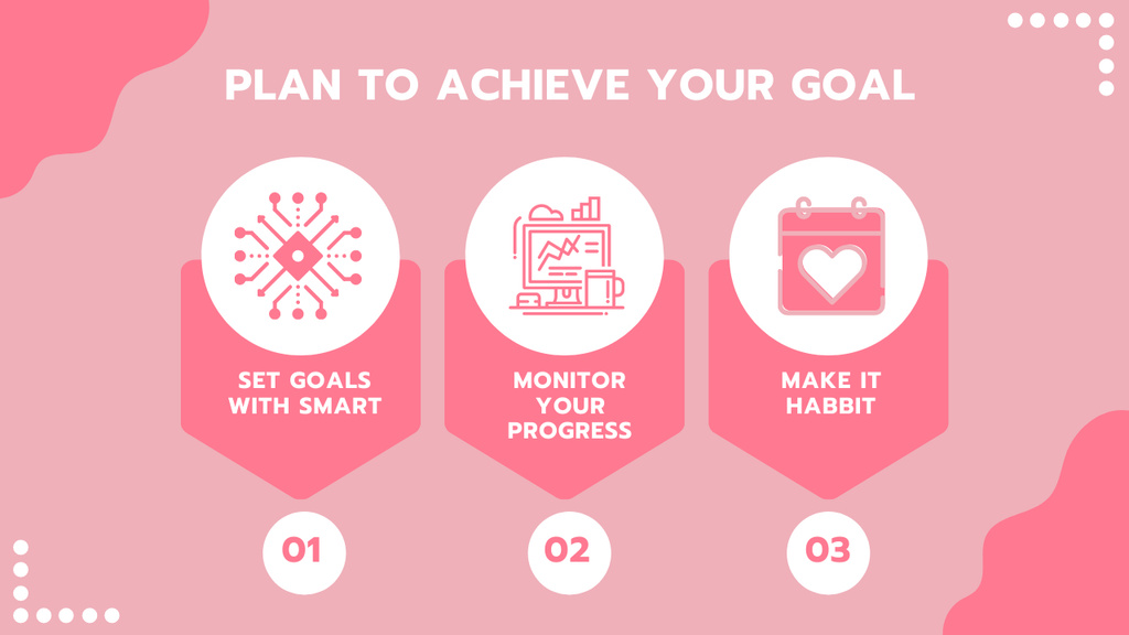 Template di design Plan to Achieve Personal Goal Timeline