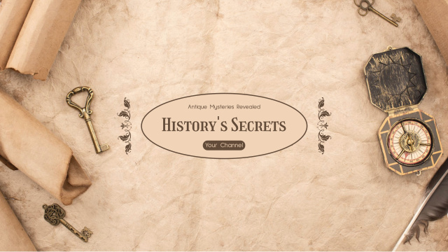 Template di design Secrets of History with Antique Trinkets Youtube