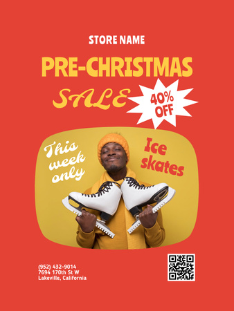 Platilla de diseño Pre-Christmas Sale Announcement Poster 36x48in