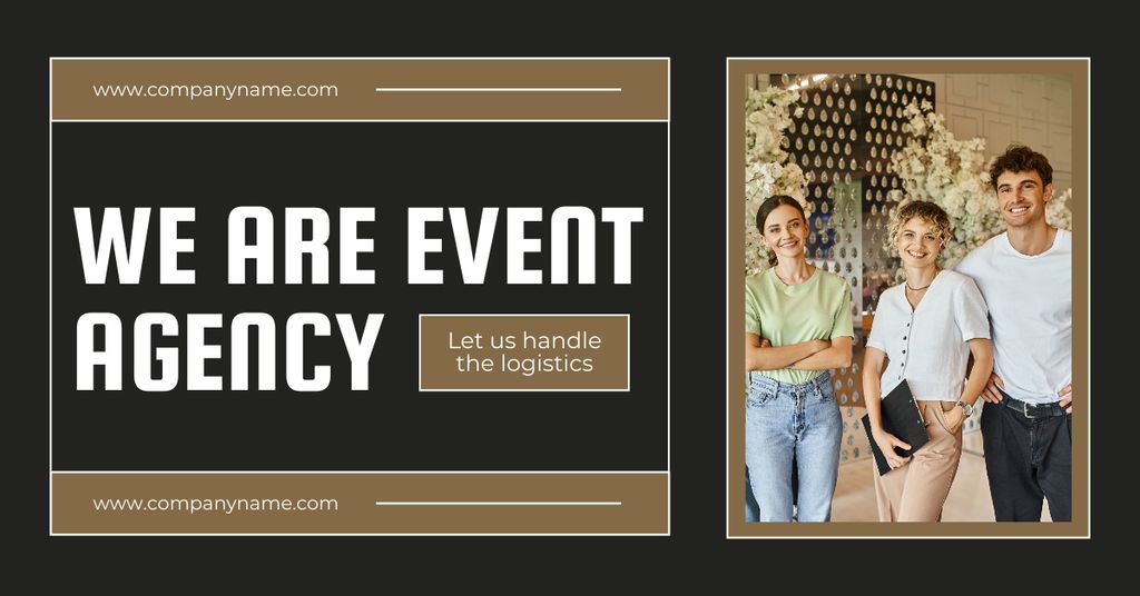 Modèle de visuel Events Agency Service - Facebook AD