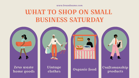 Small Business Saturday Mind Mapデザインテンプレート