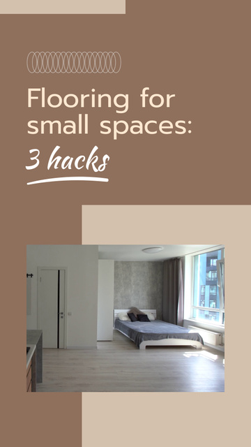 Flooring For Small Spaces Advice List Instagram Video Story Šablona návrhu