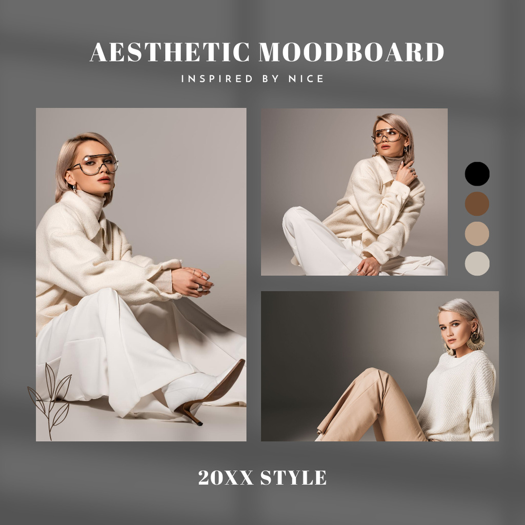 Aesthetic Female Clothes Collection Instagram Πρότυπο σχεδίασης