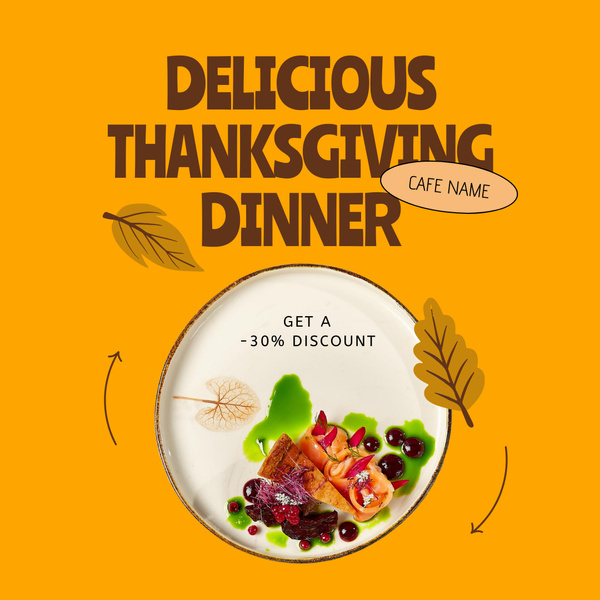 Delicious Thanksgiving Dinner Announcement