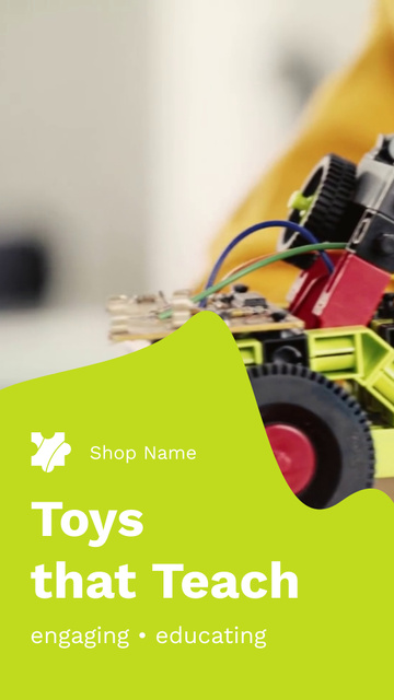 Szablon projektu Sale of Educational Children's Toys for Children TikTok Video