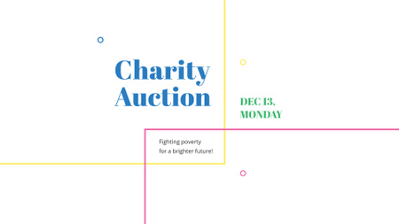 Modèle de visuel Charity Event Announcement - FB event cover