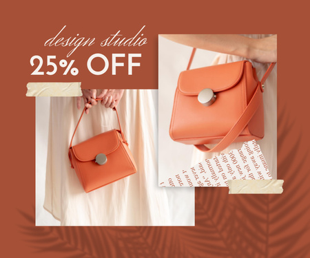 Kedvezményeket kínál a stílusos női táskákra Medium Rectangle tervezősablon