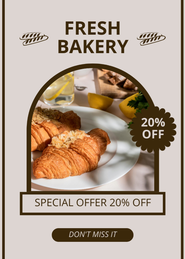 Fresh Special Offers of Bakery Flayer Design Template