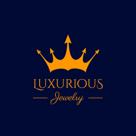 Szablon projektu Oferta specjalna luksusowej biżuterii Logo