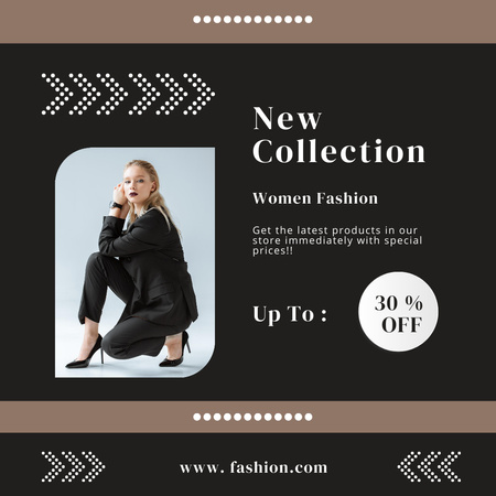 New Woman Fashion Collection Instagram Design Template