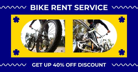 Discount on Tourist Bikes for Rent Facebook AD Design Template