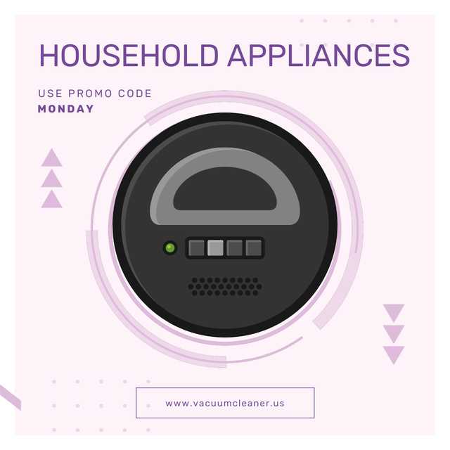Special Offer of Robot Vacuum Cleaner Animated Postデザインテンプレート