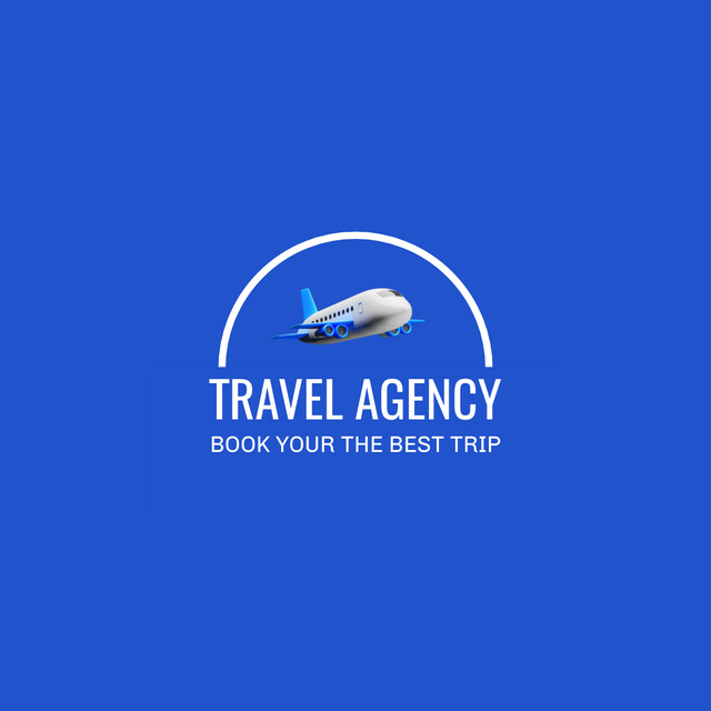 Trip Booking Services Animated Logo Πρότυπο σχεδίασης