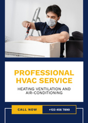 Professional HVAC Service Blue
