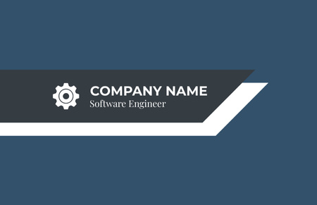 Experienced Software Engineer In Company Business Card 85x55mm Design Template