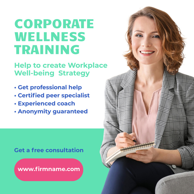 Corporate Wellness Training Animated Post Design Template