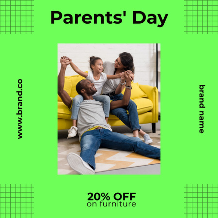 Ontwerpsjabloon van Instagram van Parent's Day Furniture Discount