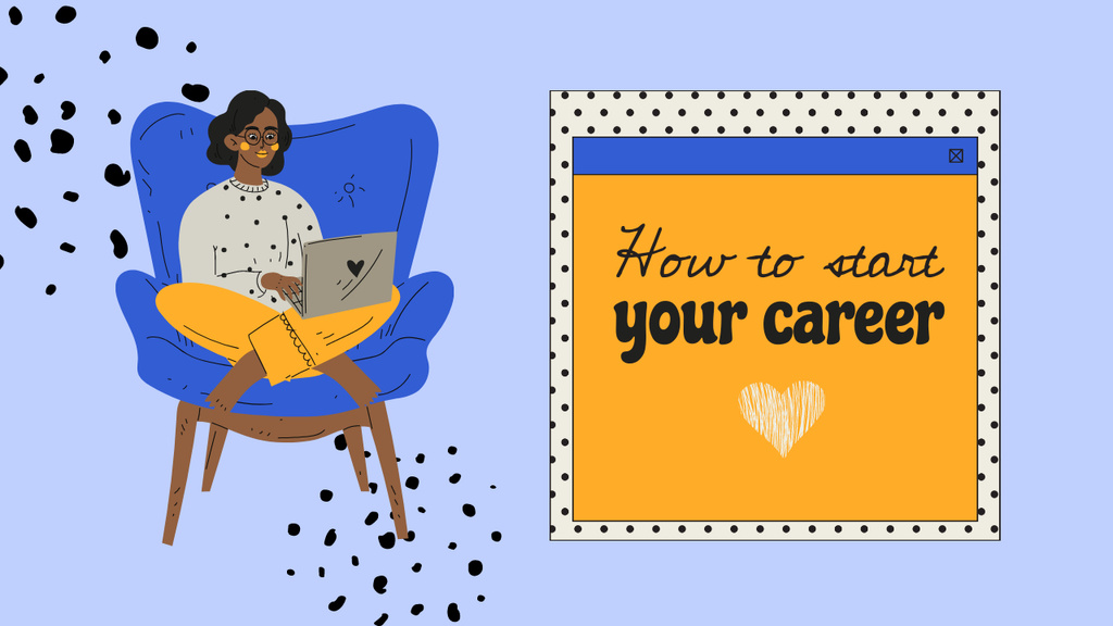 Modèle de visuel How to Start Your Career - Youtube Thumbnail