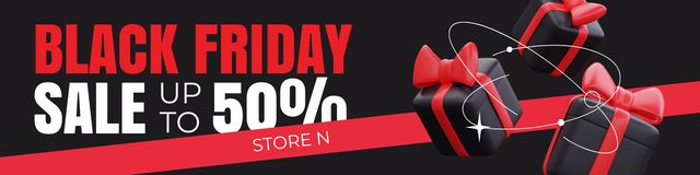 Template di design Black Friday Sale of Goods Twitter