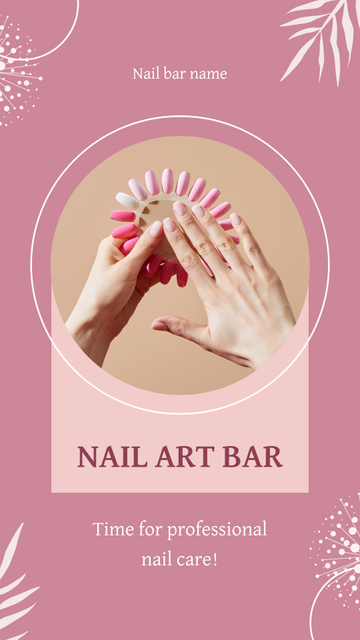 Designvorlage Nair Art Bar Services Offer With Professional Care für Instagram Video Story