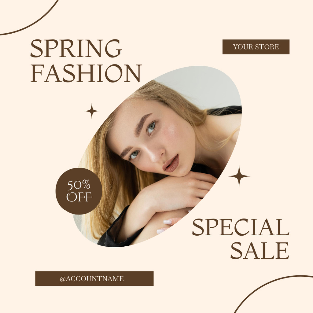 Special Fashion Women's Sale Offer Instagram tervezősablon