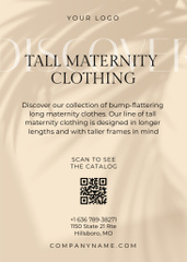 Ad of Maternity Clothes Collection