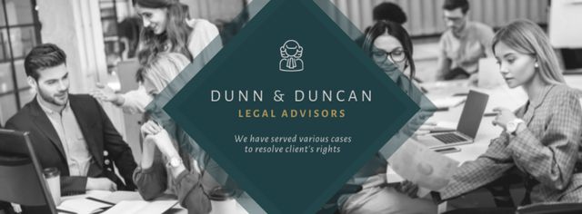 Legal Advisors Services Offer Facebook cover – шаблон для дизайну