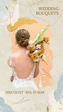 Fresh Wedding Bouquets Sale Offer Instagram Video Story tervezősablon