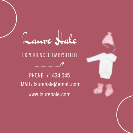 Trusted Childcare Services for Families Square 65x65mm Πρότυπο σχεδίασης
