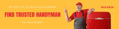 Ontwerpsjabloon van Twitter van Handyman Services Offer