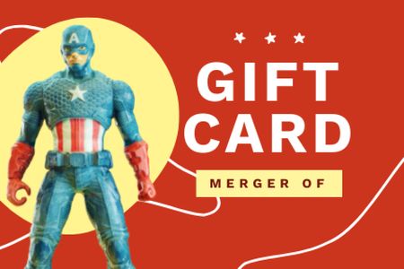 Illustration of Superhero Gift Certificate Design Template
