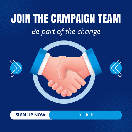 Offer to Join Campaign Team Instagram AD Design Template