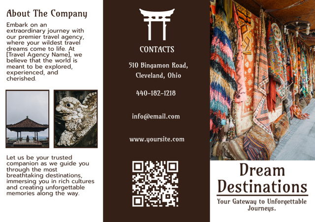 Ontwerpsjabloon van Brochure van Dream Destinations in Asia