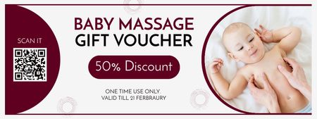 Baby Massage Discount Coupon Design Template