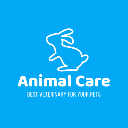 Plantilla de diseño de Best Veterinary Services for Animal Care Animated Logo 
