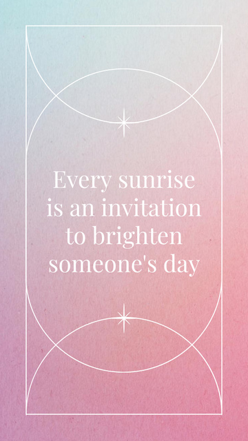 Designvorlage Heartwarming Quote About Spreading Joy für Instagram Video Story