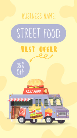 Best Offer of Street Food Instagram Story Design Template