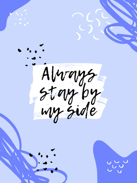 Motivational Quote on Blue Poster US – шаблон для дизайна