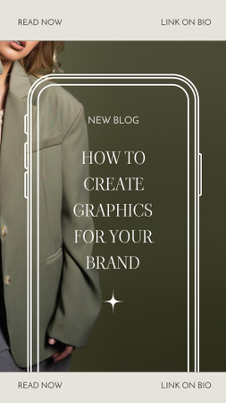 Guia para criar gráficos para sua marca Instagram Story Modelo de Design